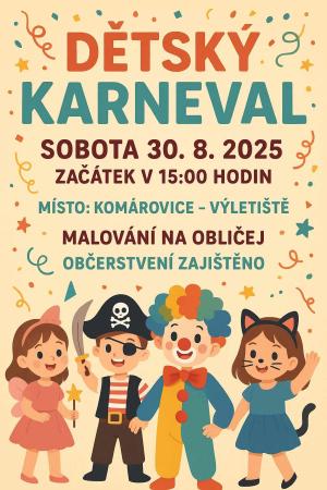 Dětský karneval v Komárovicích